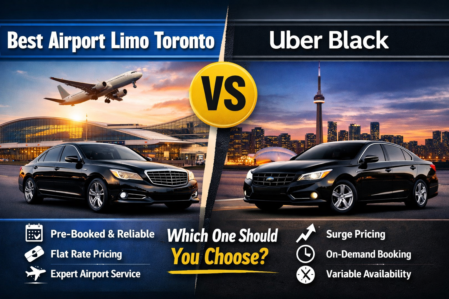 Best Airport Limo Toronto vs Uber Black