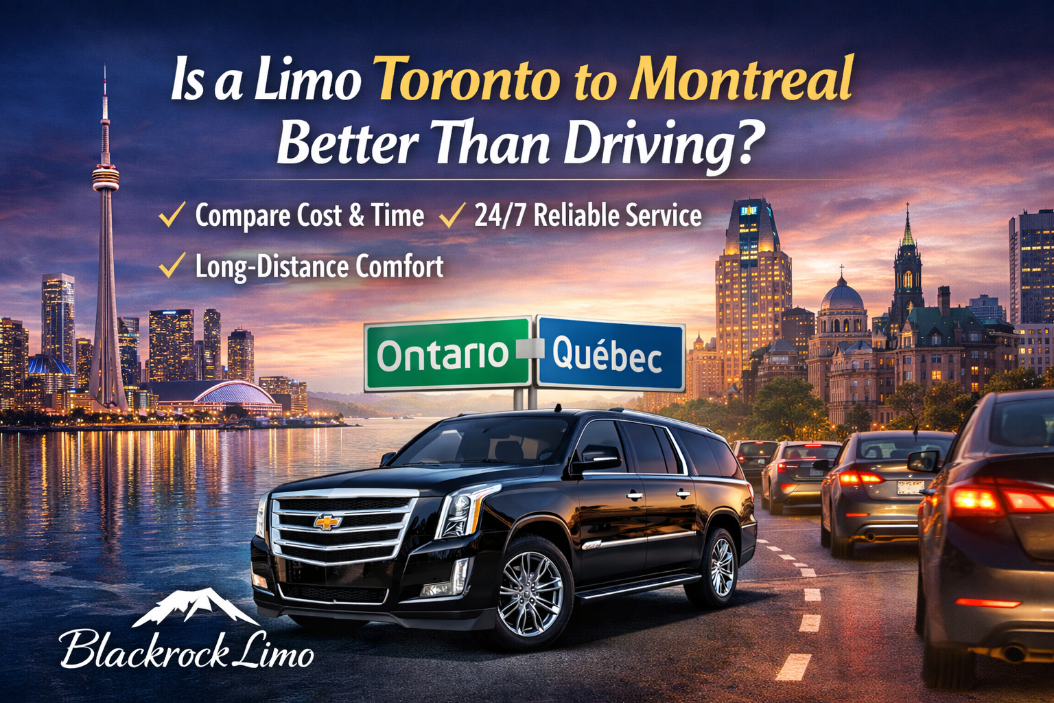 What Makes a Limo Toronto to Montreal Better Than Driving Yourself