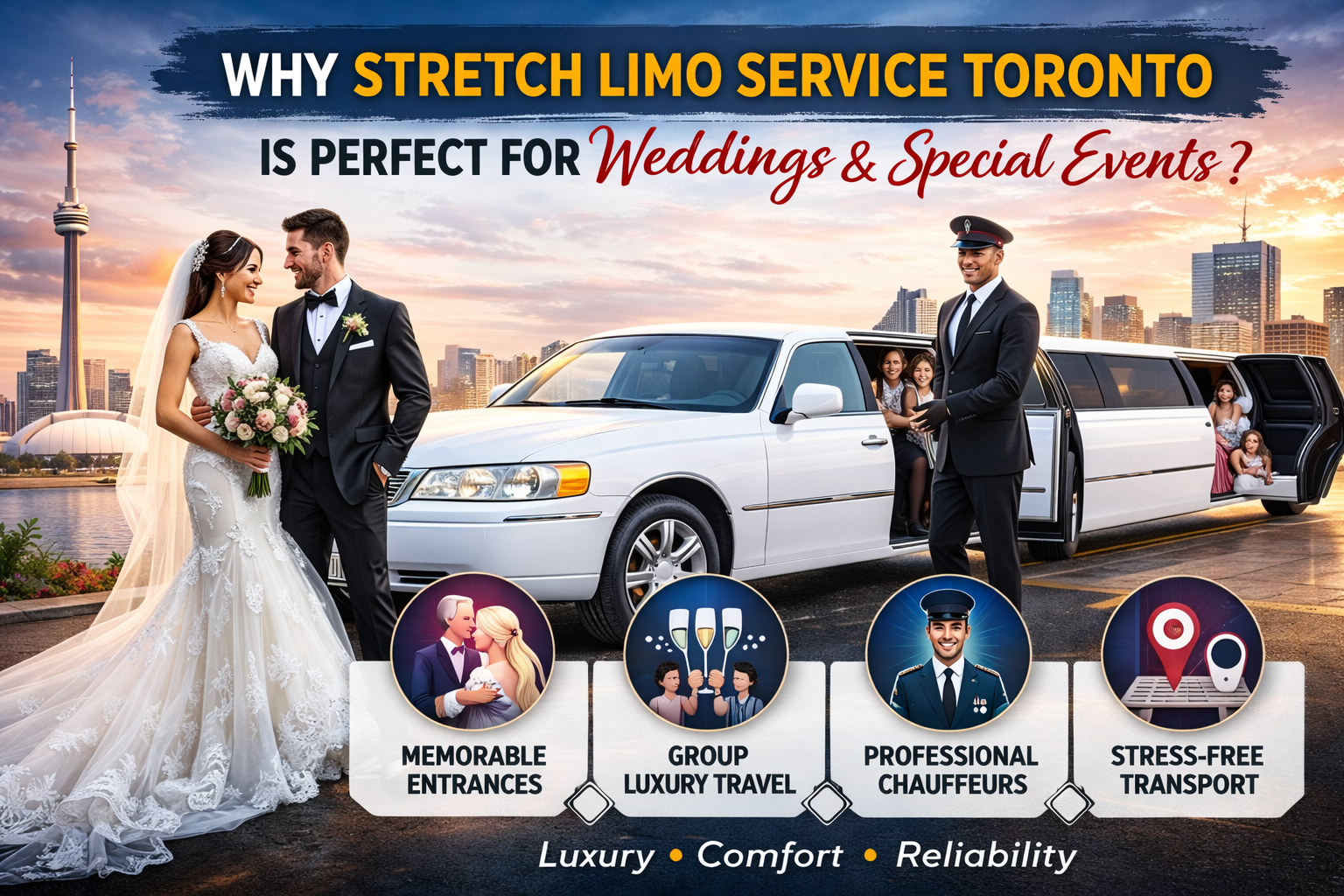 Why Stretch Limo Service Toronto Is Perfect for Weddings