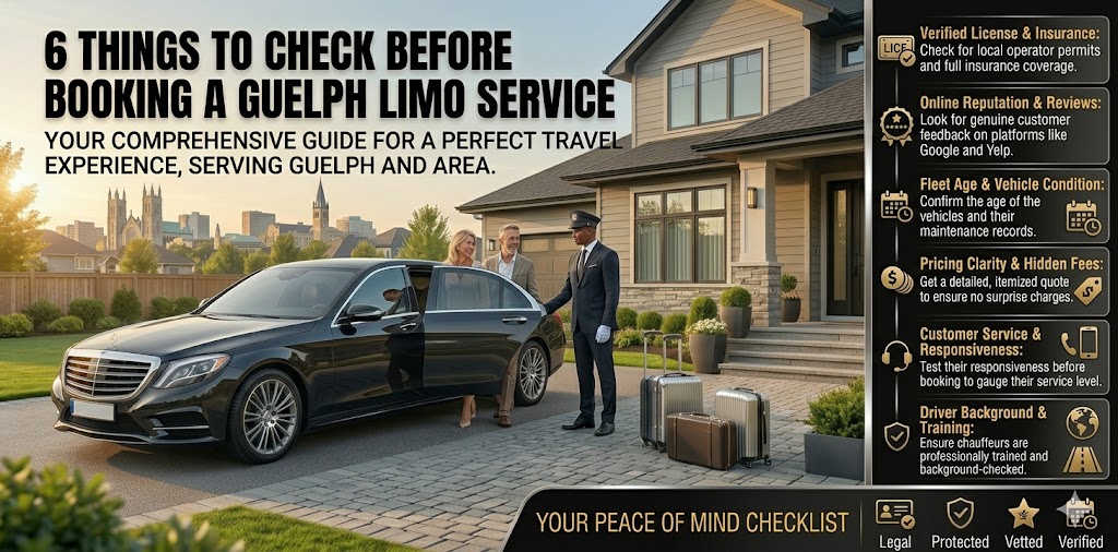6 Things to Check Before Booking a Guelph Limo Service